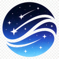 xk星空-xingkong星空中国官方网站Logo - 橙色星空图案与体育元素结合